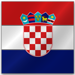 Флаг страны Хорватия