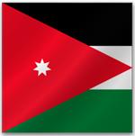 Флаг страны Иордания
