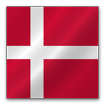 Флаг страны Дания